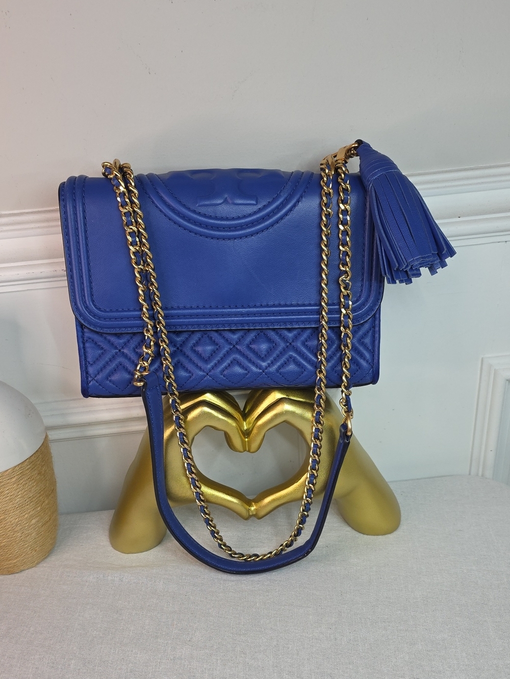 Tory Burch Fleming Shoulder Bag With Tory Tassel Charm
